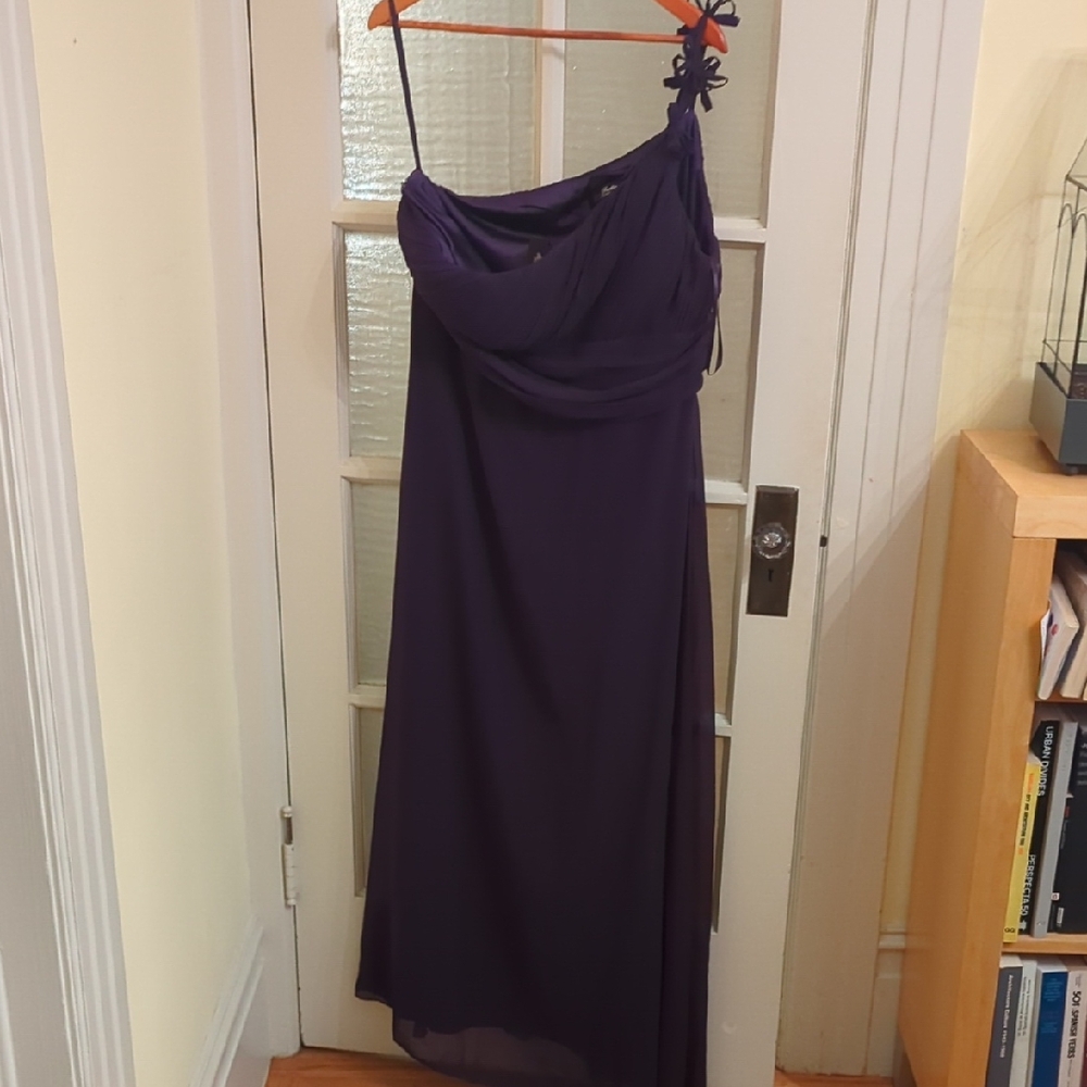 Ever Pretty One-Shoulder Dress in Rich Purple